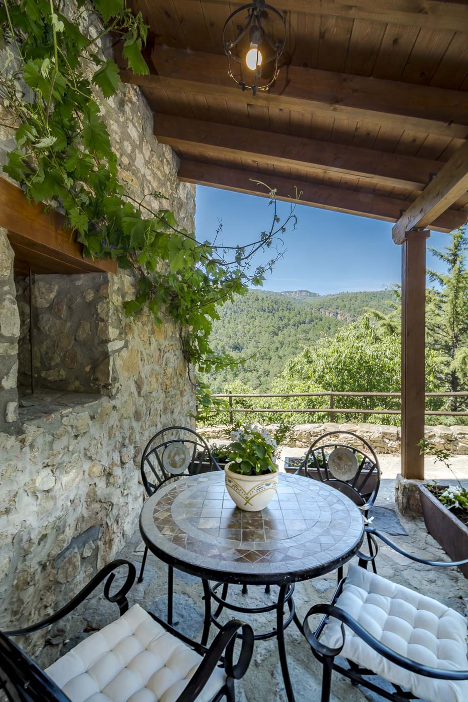 One of the several terraces